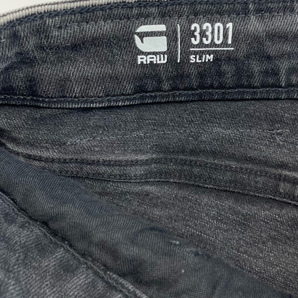 G-Star Men's Charcoal Slim Jeans - Picture 5 of 7
